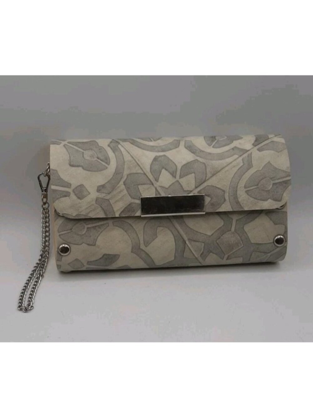 SOL Designs 8:16 Handbag Upcycled Vinyl Flooring and Birch Purse Dustcover